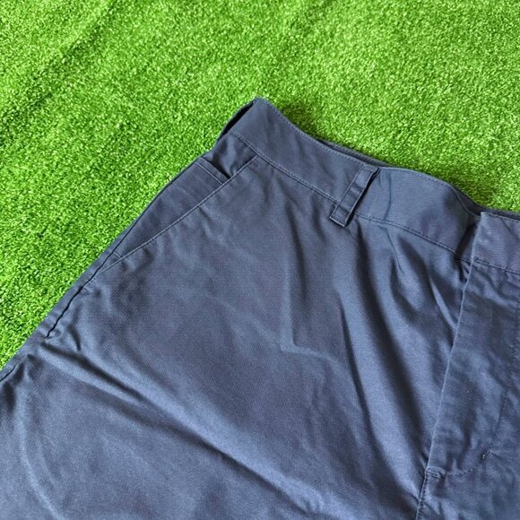 DKNY Classic Fit Flat Front Blue Bermuda Chino Preppy Style Golf Shorts Size 38 - Picture 7 of 14
